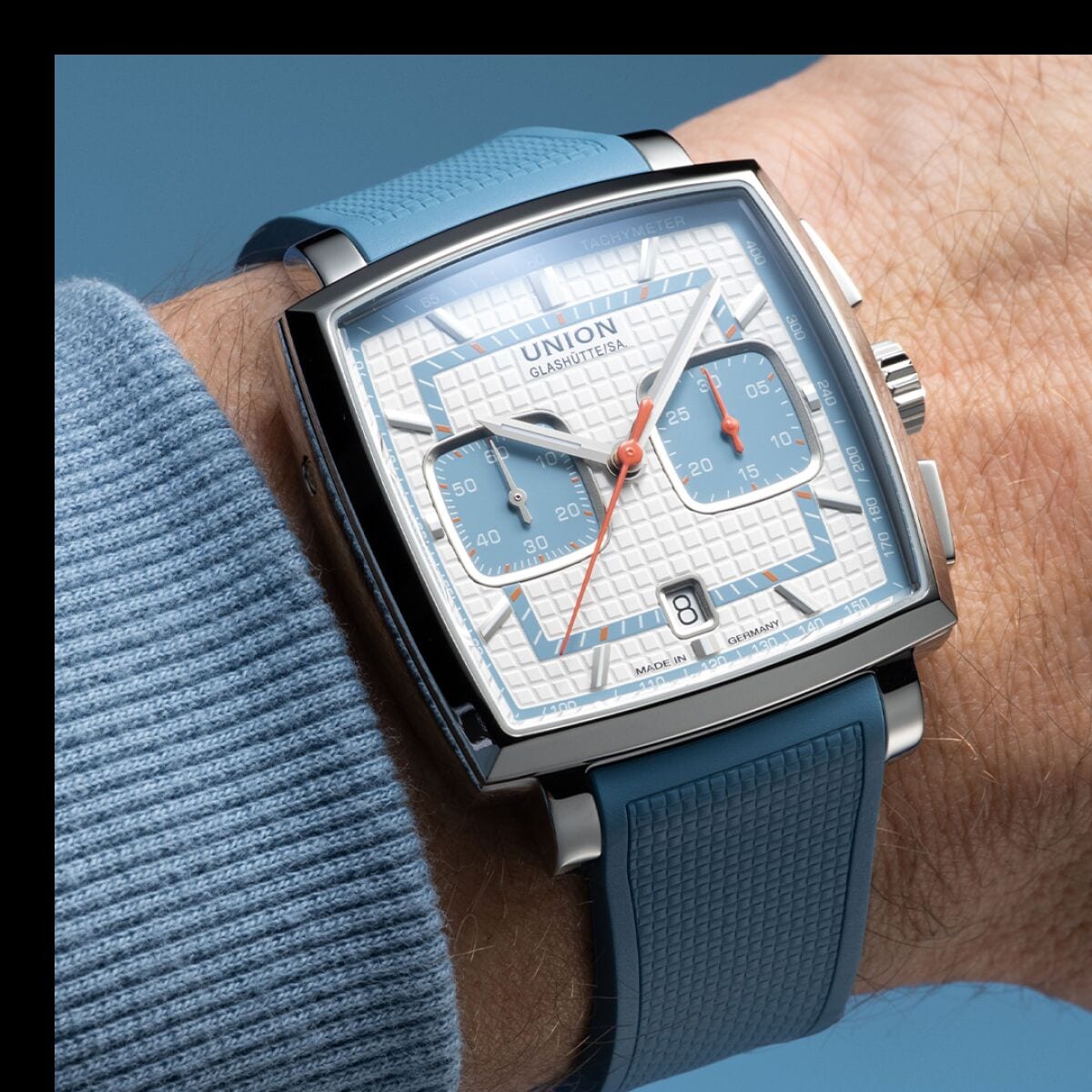Averin Chronograph light blue with additional straps UNION